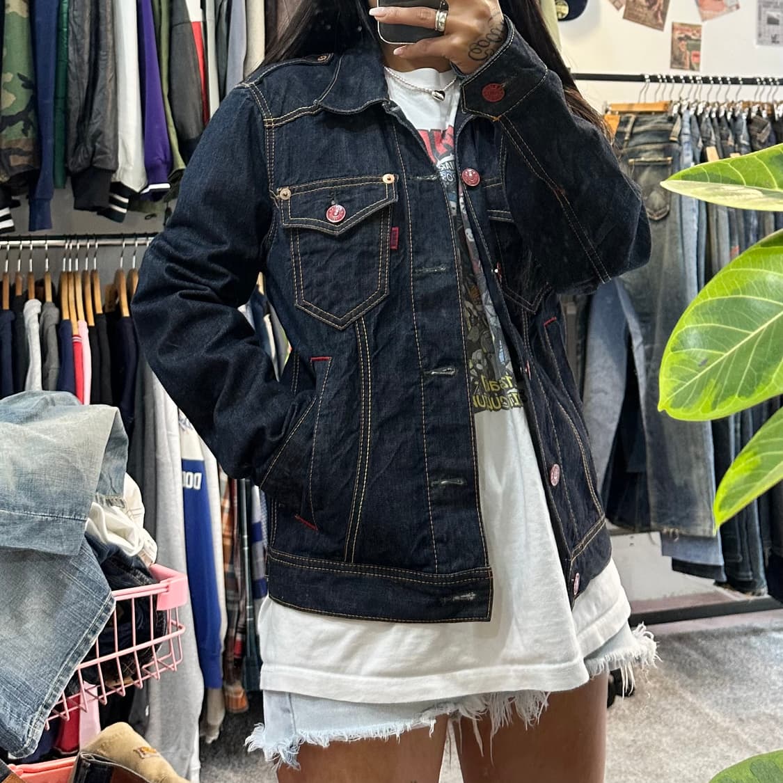 에드윈 BLUE TRIP 라인 503 데님 트러커 자켓M 상품이미지2