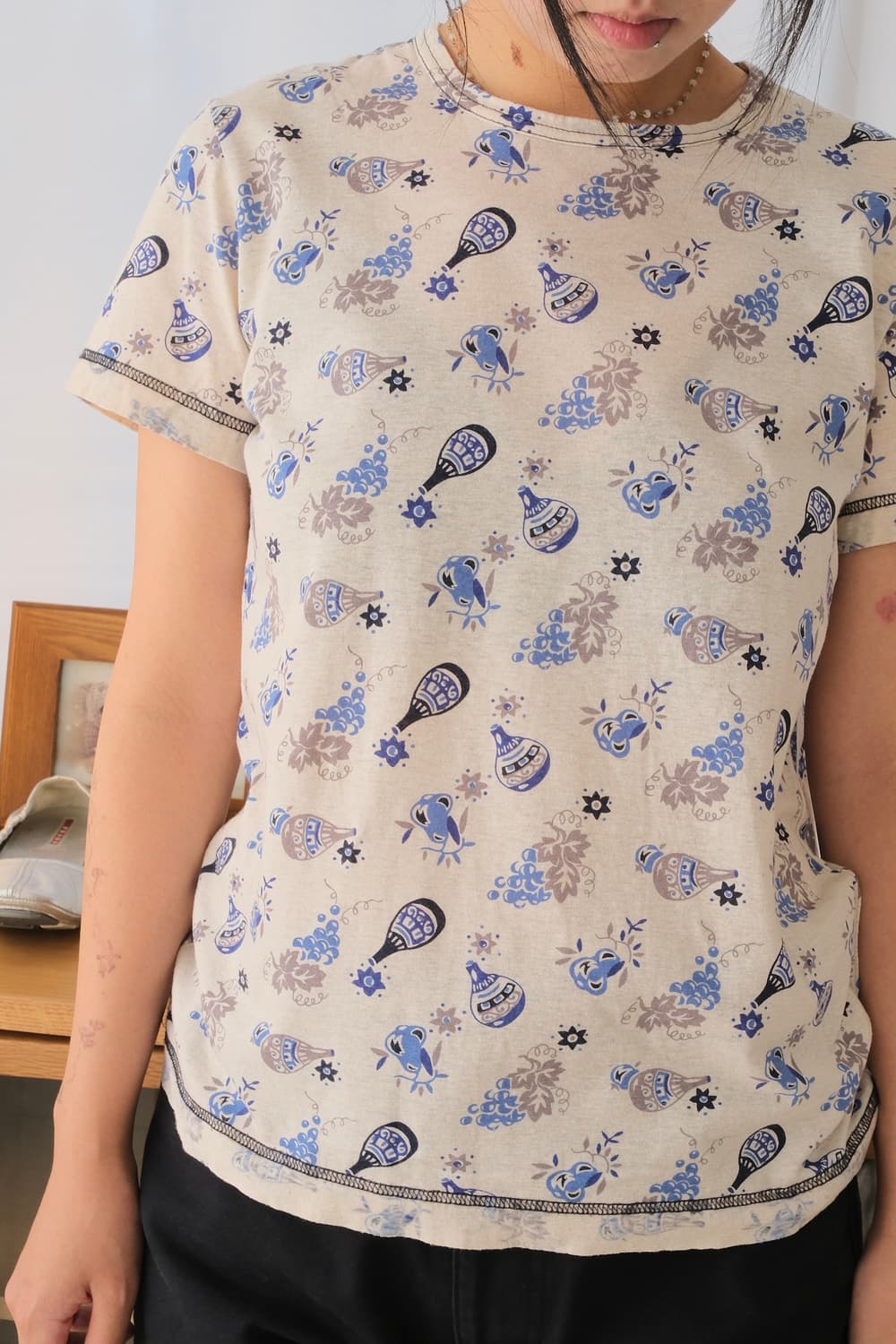 Vase linen t-shirt  상품이미지2