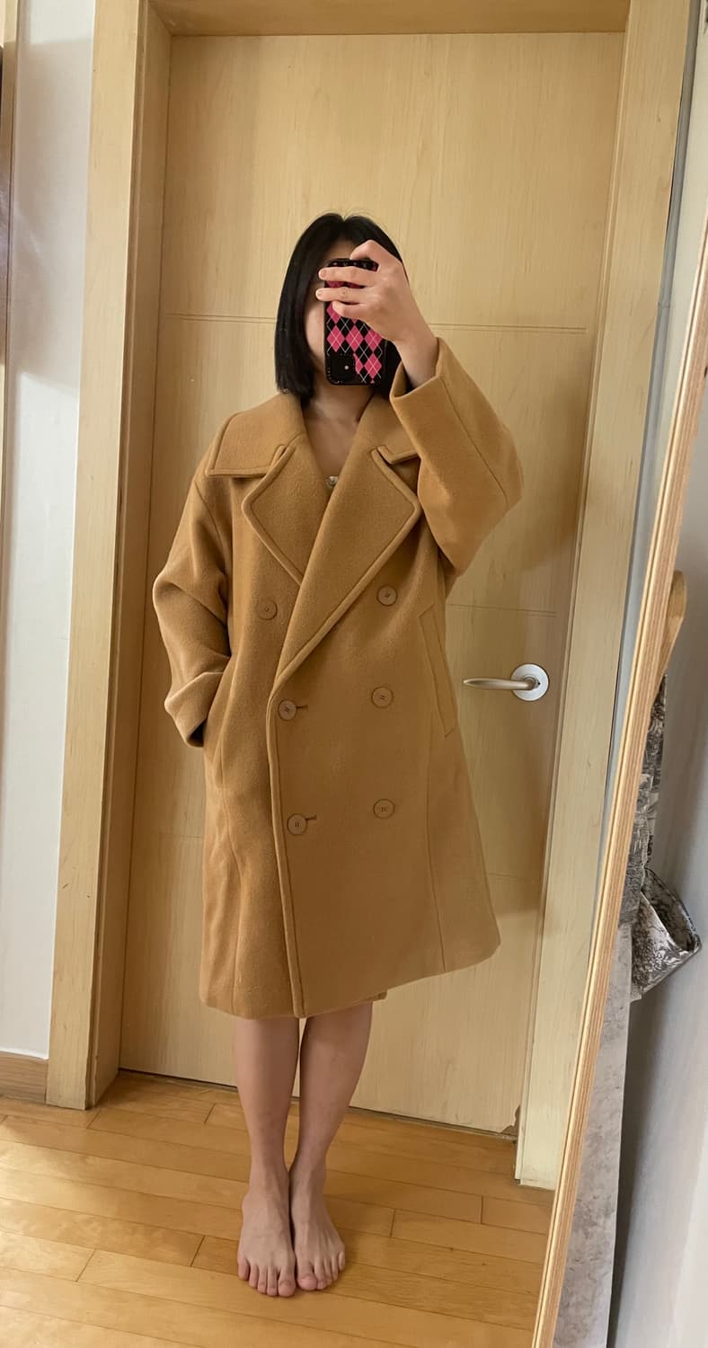 럭키슈에뜨 카멜 모 100% 코트 막스마라 버버리 프론트로우 상품이미지1