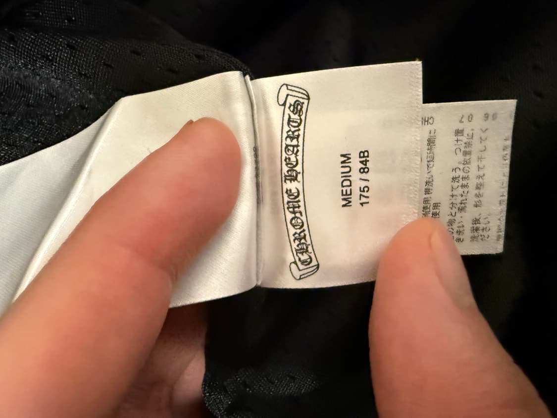 [M]크롬하츠 메쉬 바시티 팬츠 블랙 상품이미지4