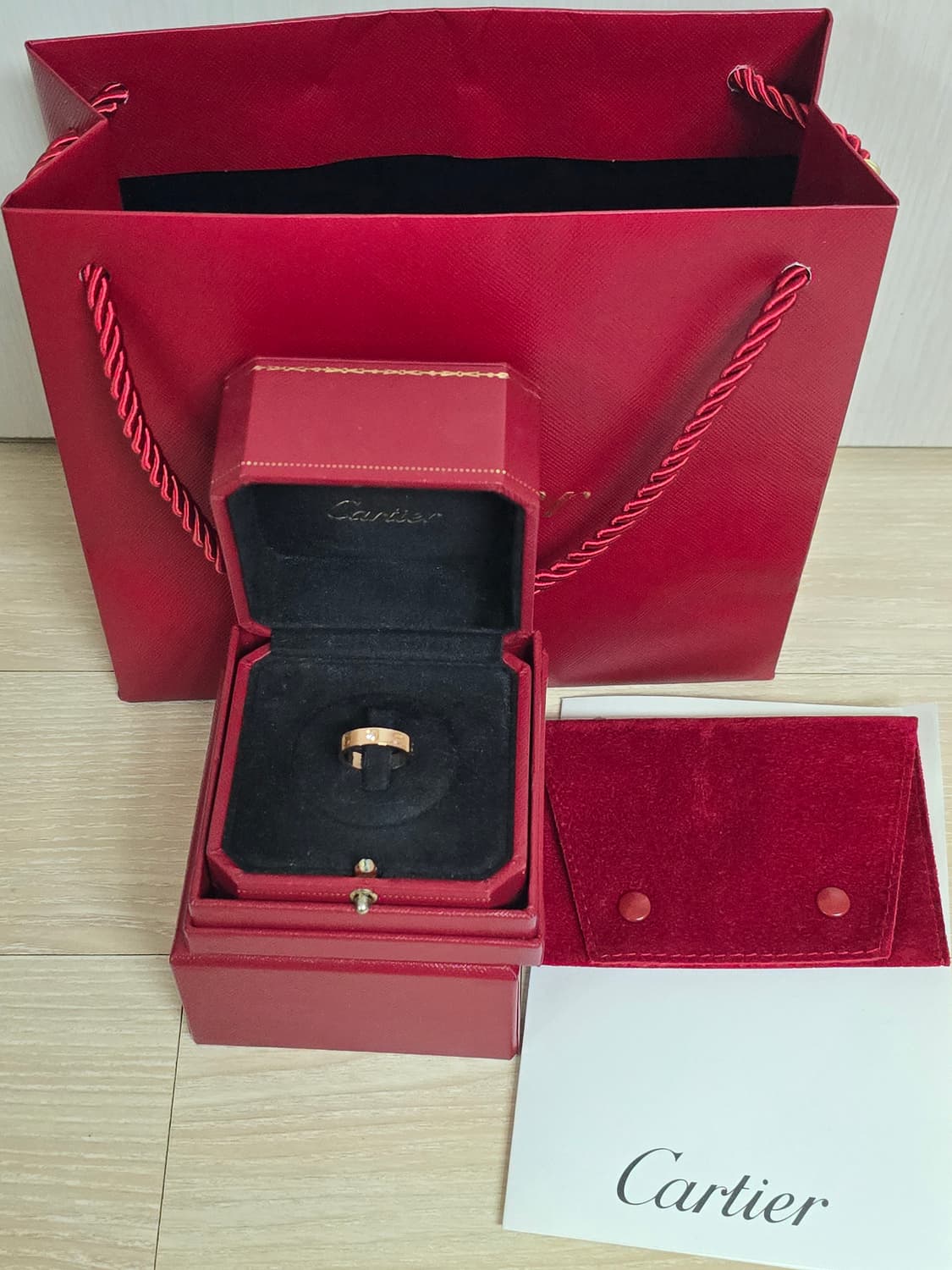 까르띠에 러브링 다이아 핑크골드 47호 새상품 상품이미지1