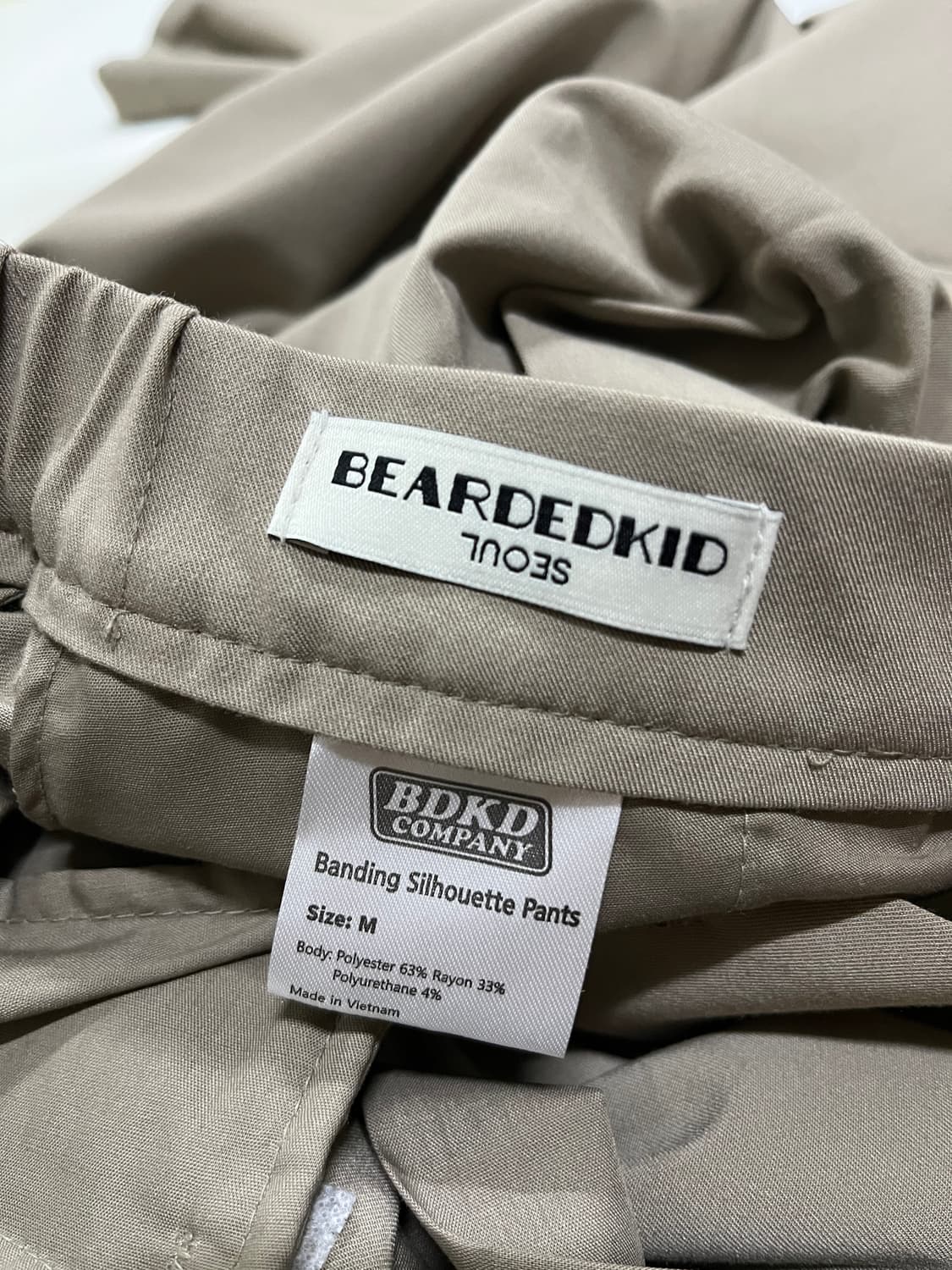 비얼디드키드(BEARDED KID) 밴딩 실루엣 팬츠 상품이미지9