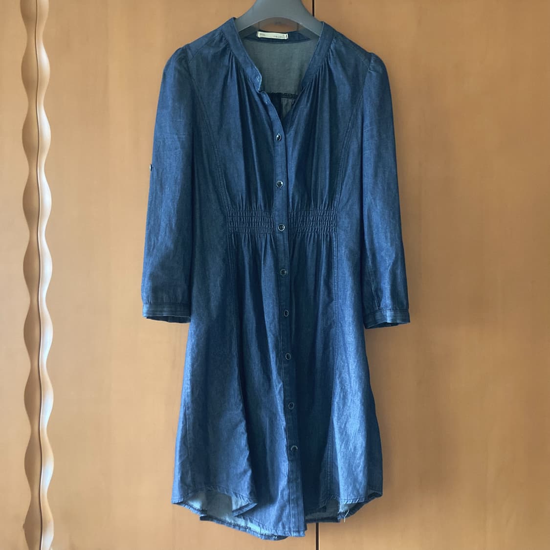 Vintage denim layered dress 상품이미지1
