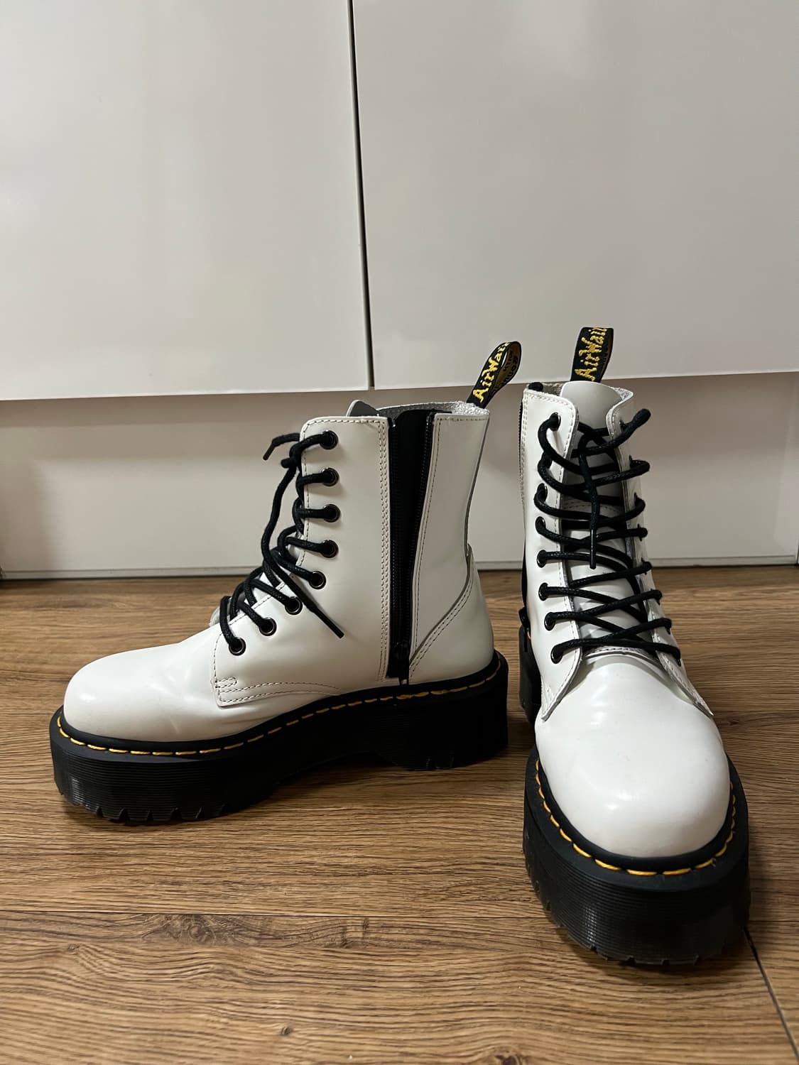 닥터마틴 제이든 화이트 플랫폼 부츠 UK5 상품이미지2