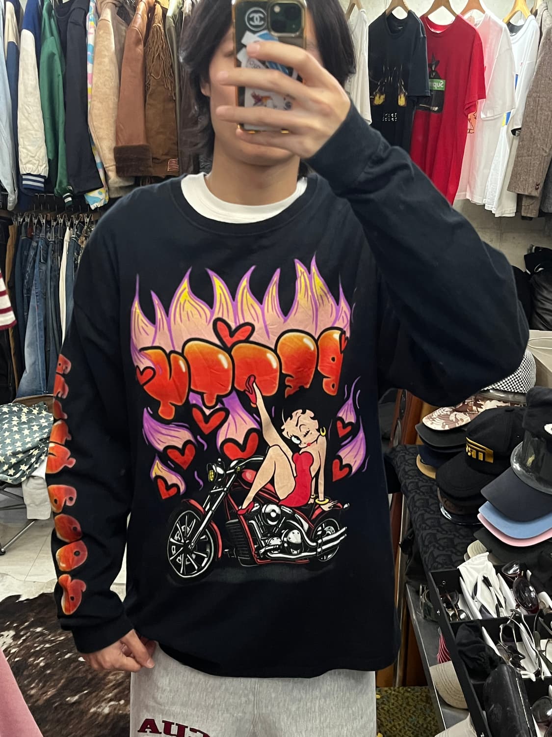 BETTY BOOP LONG SLEEVE 상품이미지2