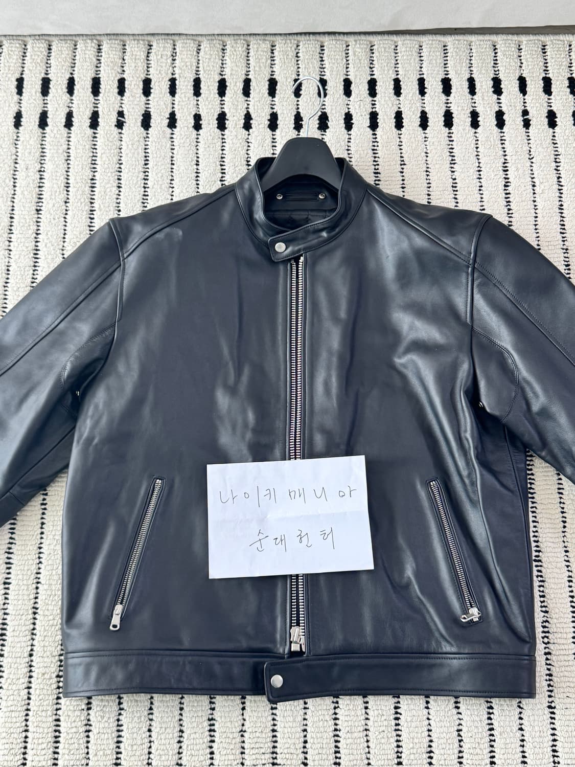 [XXL] 스투시 카페레이서 레더자켓 상품이미지1