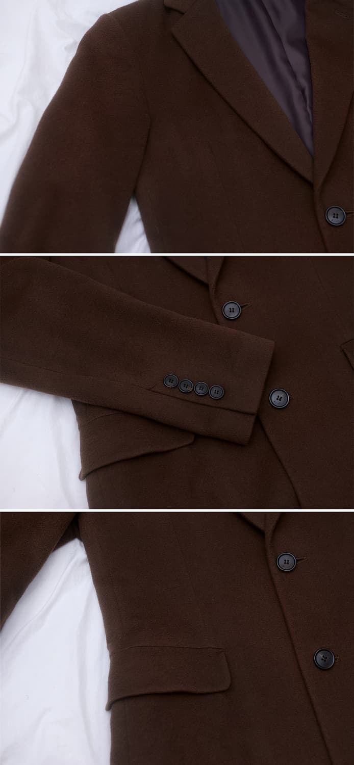 지이크 콜롬보 이태리 퓨어 캐시미어 싱글 클래식 코트 (95-100) 상품이미지7