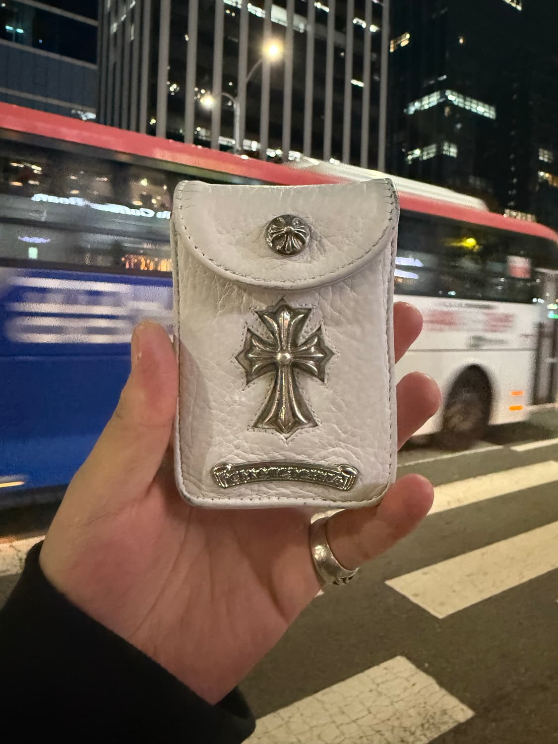 크롬하츠 화이트 가죽 담배 케이스 상품이미지1