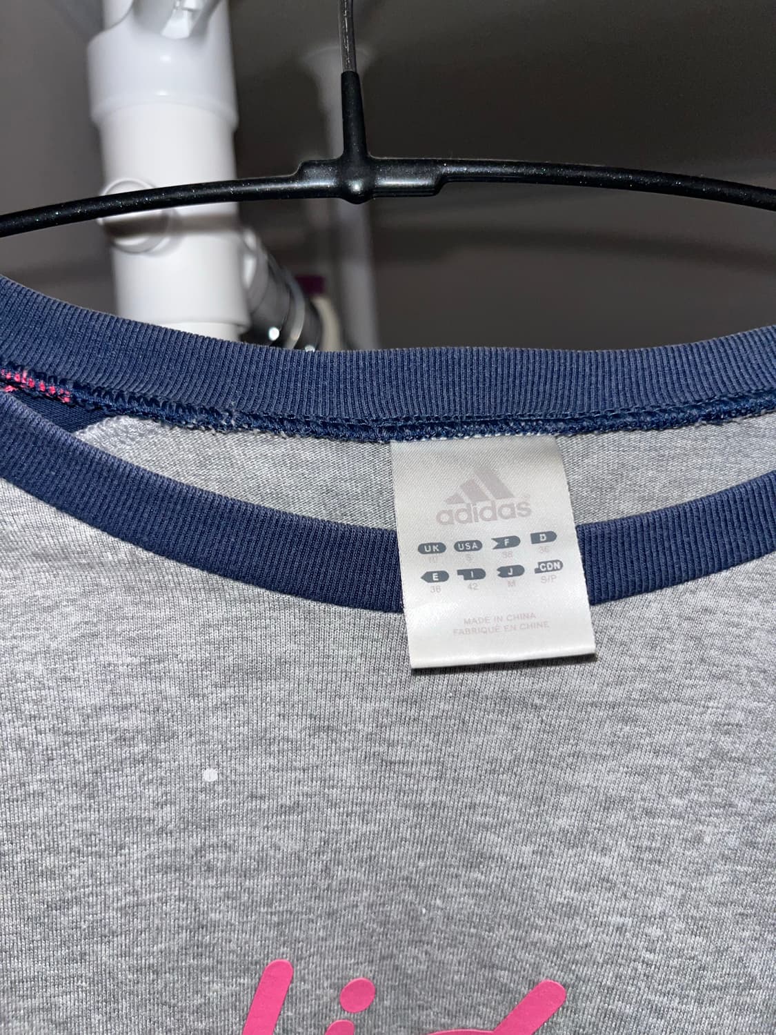 Adidas 빈티지 세미크롭 반팔티 상품이미지2