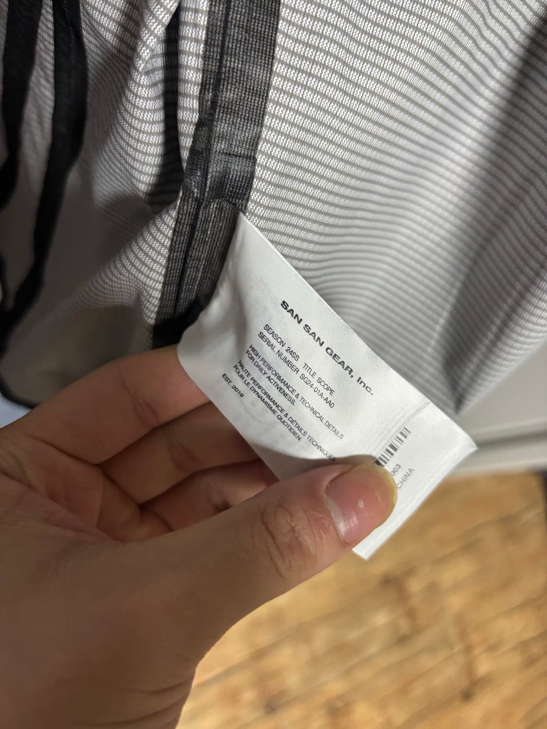 산산기어 윈드 쉴디드 자켓 블랙 24ss 상품이미지4