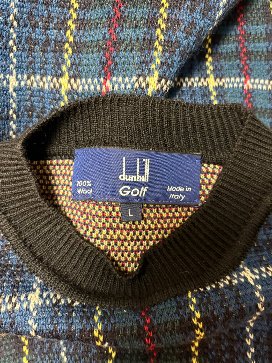 던힐 골프 울 멀티 타탄체크 니트 상품이미지8