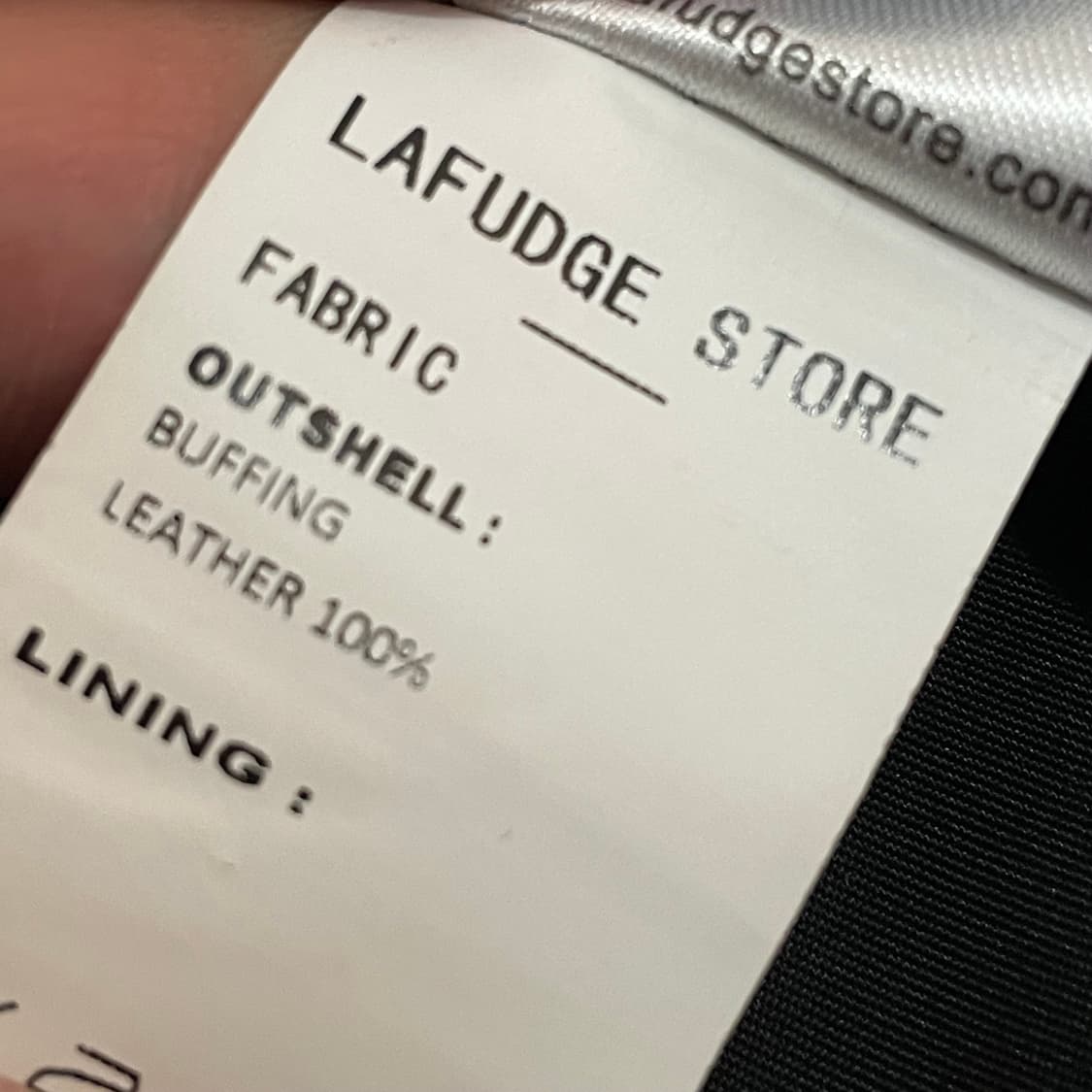 [M] 라퍼지스토어 버핑레더 크롭 자켓 상품이미지3