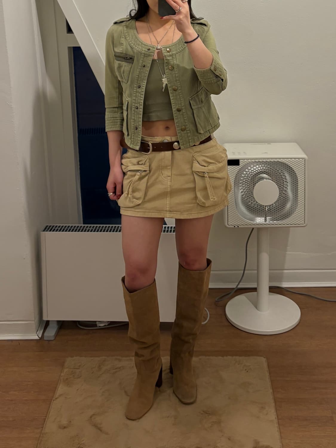 Y2K 밀리터리 견장 라운드넥 숏자켓 상품이미지3