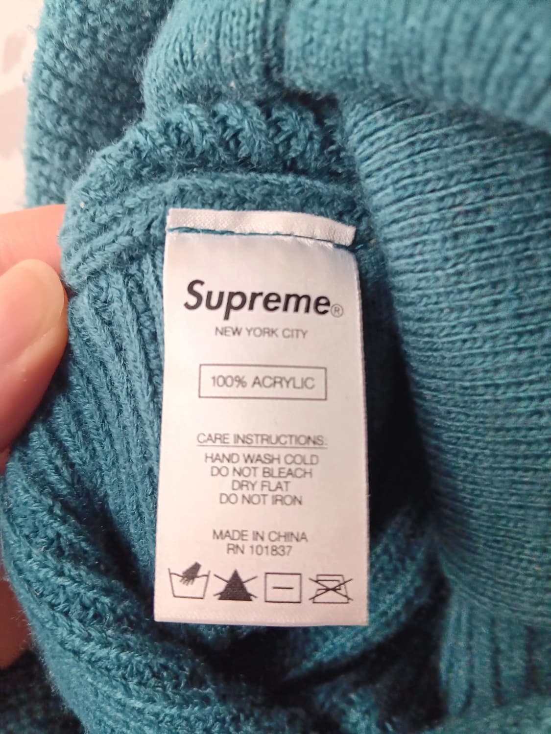 20FW 슈프림 패치워크 비니 그린 상품이미지5