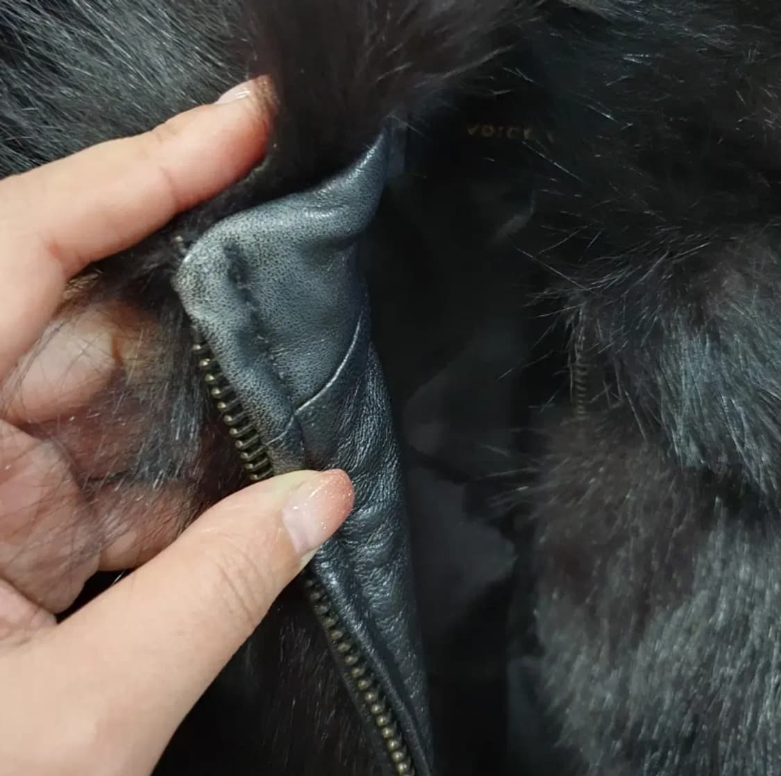 342) 보브 VOV 양가죽 폭스퍼 자켓 상품이미지5