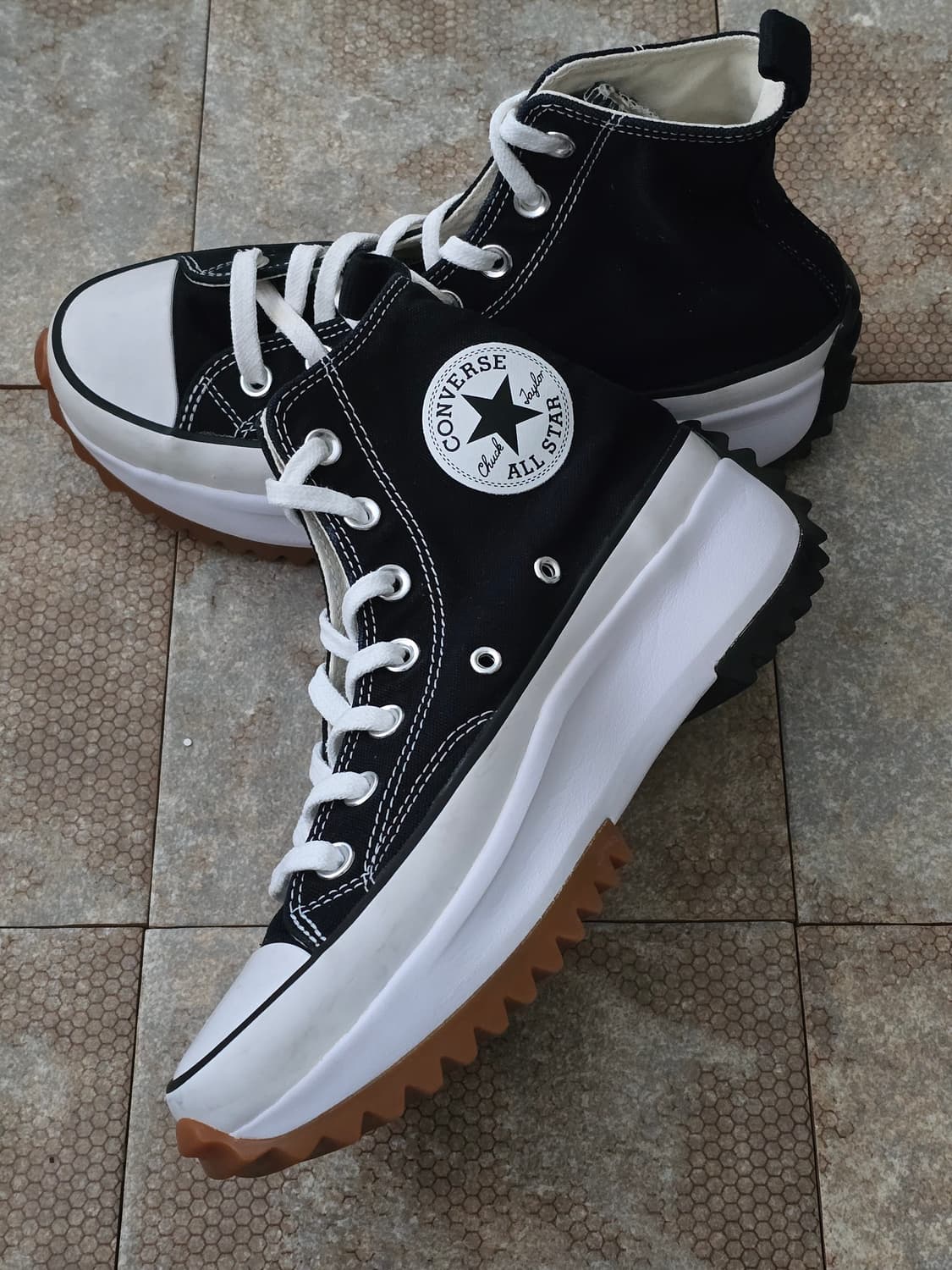 (240)컨버스 런스타 하이크 하이 검흰 상품이미지6