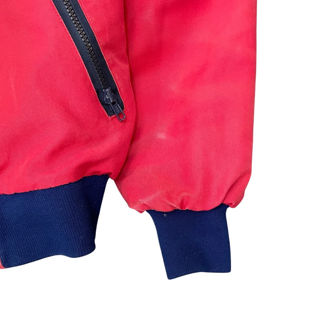 U.S.A. 레드 안감기모 봄버 자켓 점퍼 M 상품이미지5