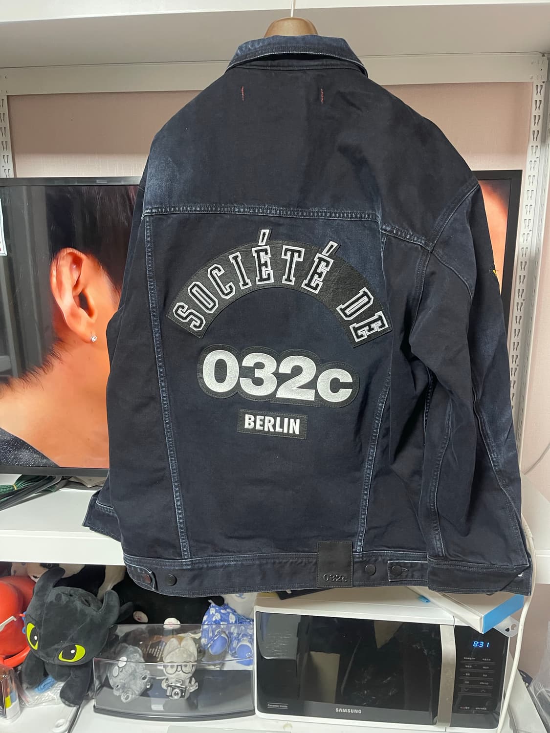 032c 워크샵 데님 자켓 블랙 상품이미지3