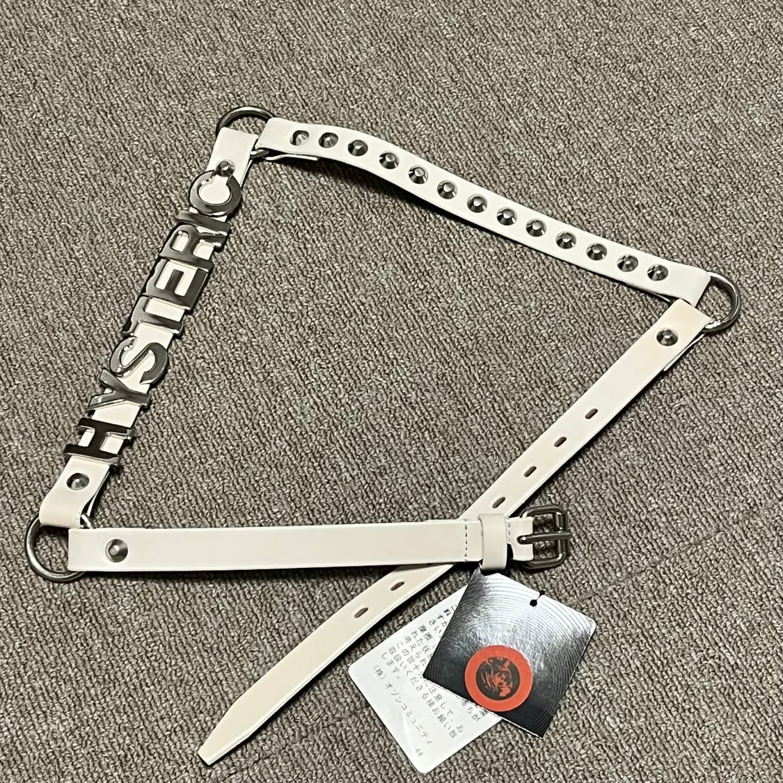 히스테릭 글래머 화이트 펑크 스터드 벨트 상품이미지1