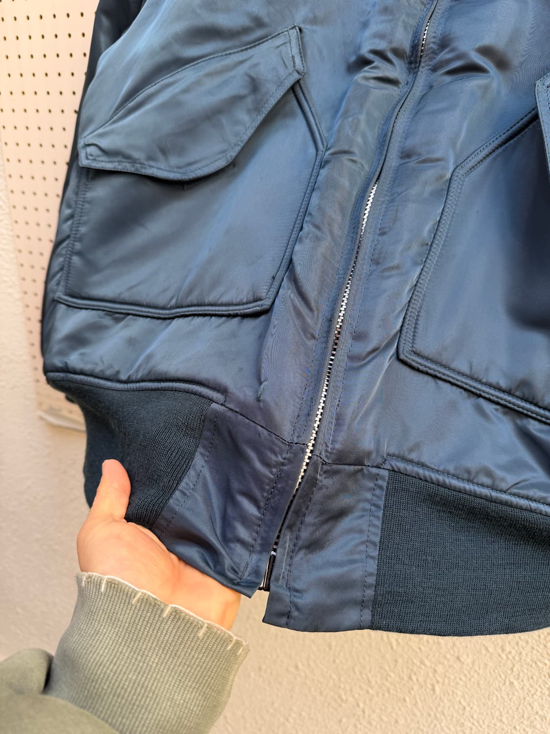 2000s ALPHA INDUSTRIES CWU 45 알파플라이트봄버 상품이미지7