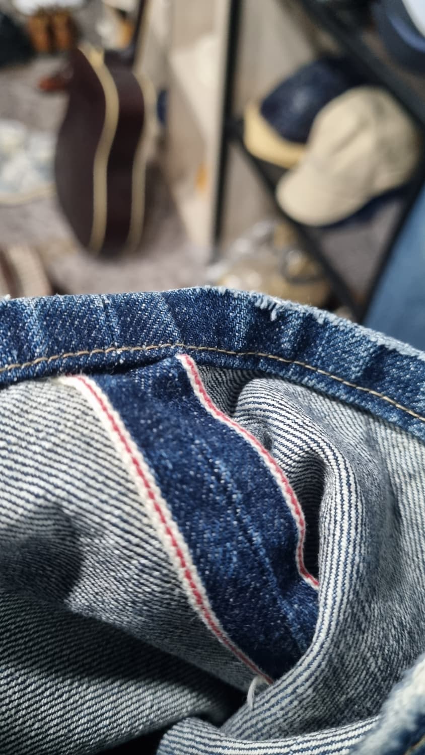 시스템(system) 셀비지 워싱청바지 32size 상태7/10 상품이미지2