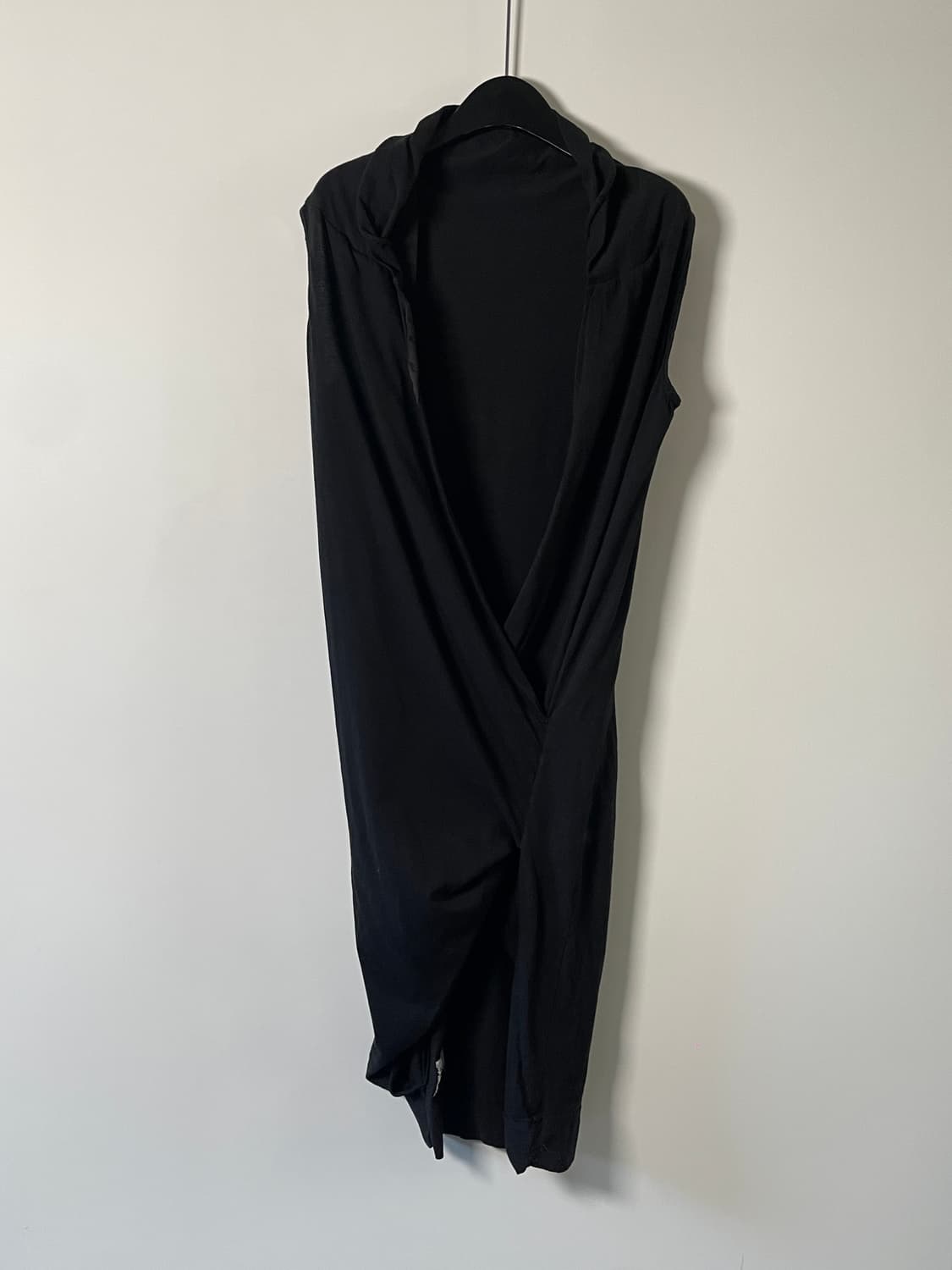 12AW 릭오웬스 드레이프 롱 슬리브리스 원피스 (on.926)   상품이미지1