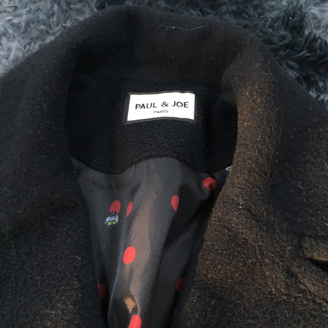 투티/0211 PAUL & JOE PARIS 양모 너구리 투버튼 코트 상품이미지4