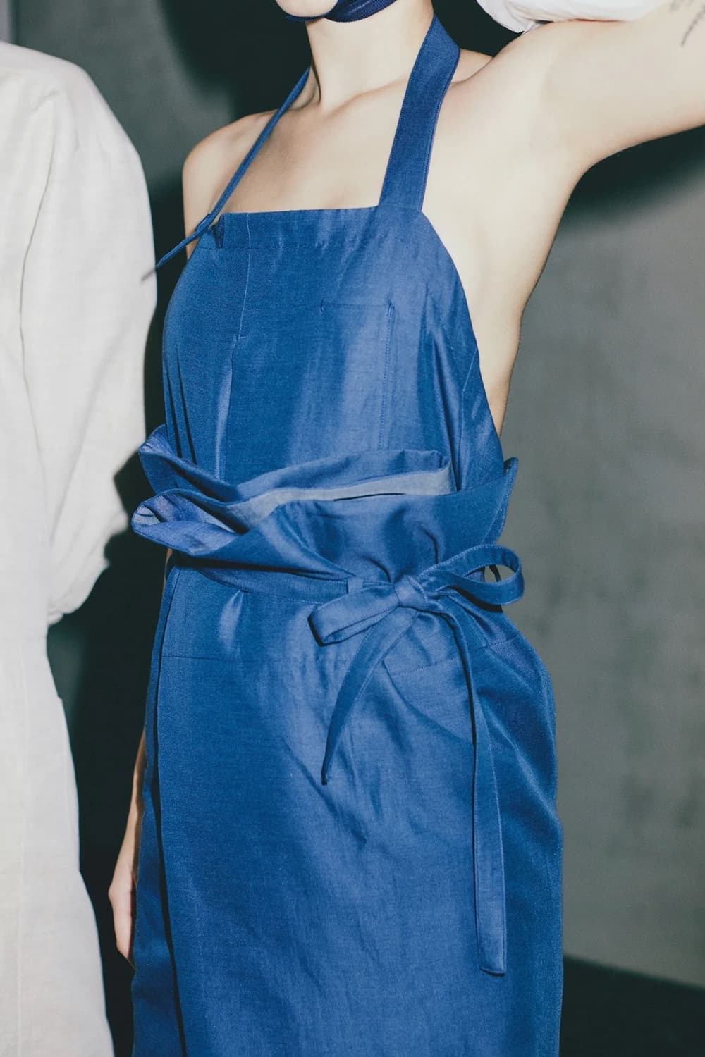 MAISON EUREKA #303 Sarong Apron(black) 상품이미지1