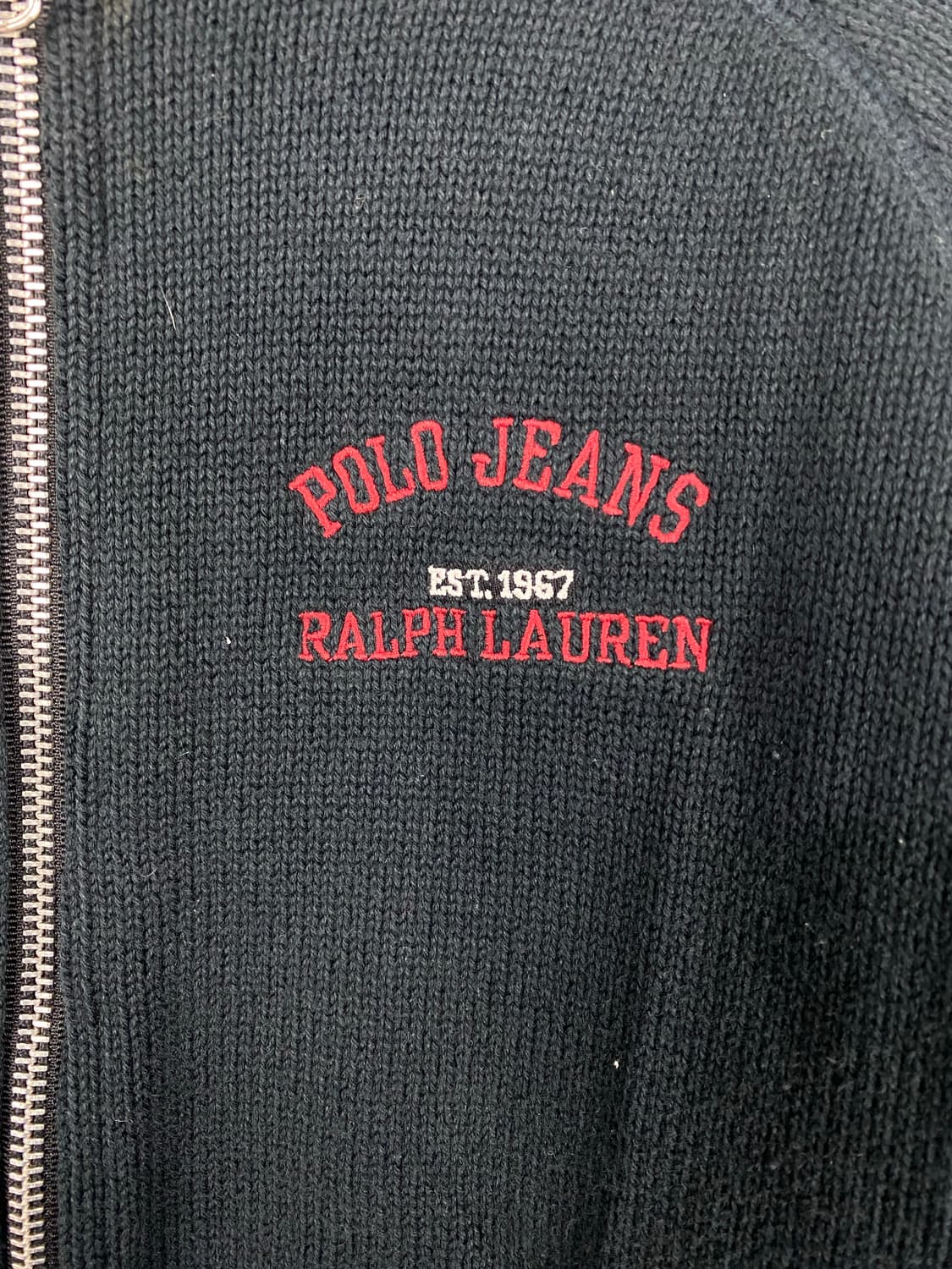 폴로 진스 랄프로렌 리메이크 크롭 니트집업 L <480> 상품이미지4