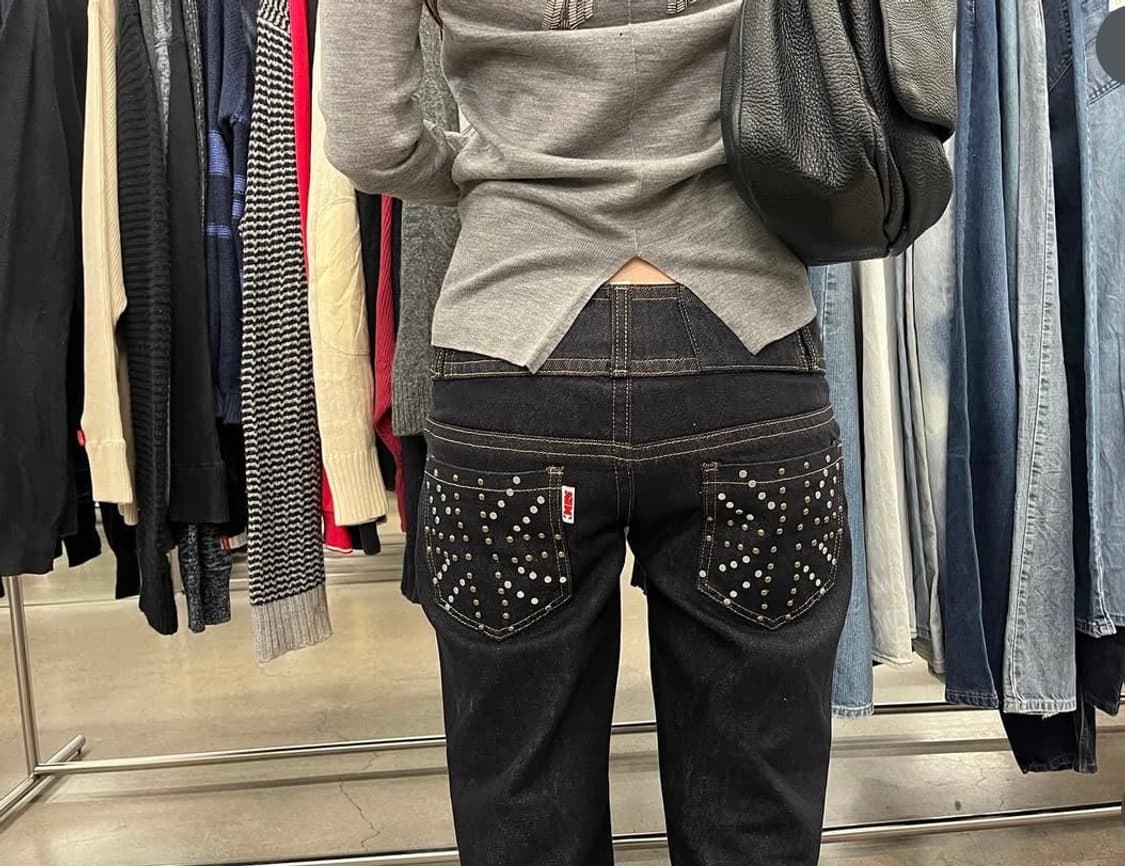 스컬프터 로우라이즈 데님 S (제니착용) Union Jack Engine 상품이미지1