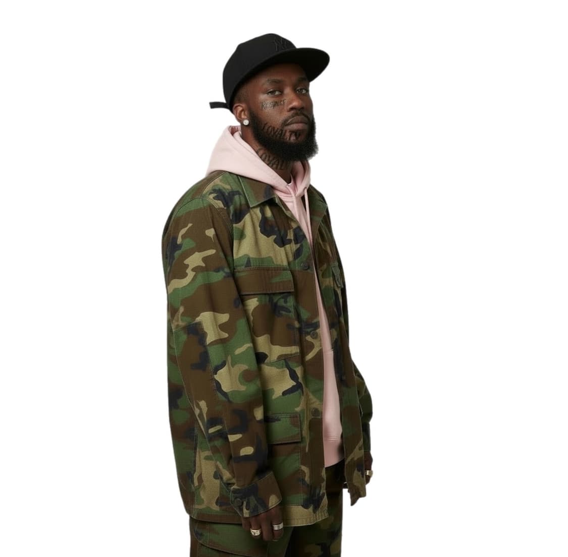 미군 OG  멀티포켓 카모플라쥬 오버핏 셔츠 상품이미지1