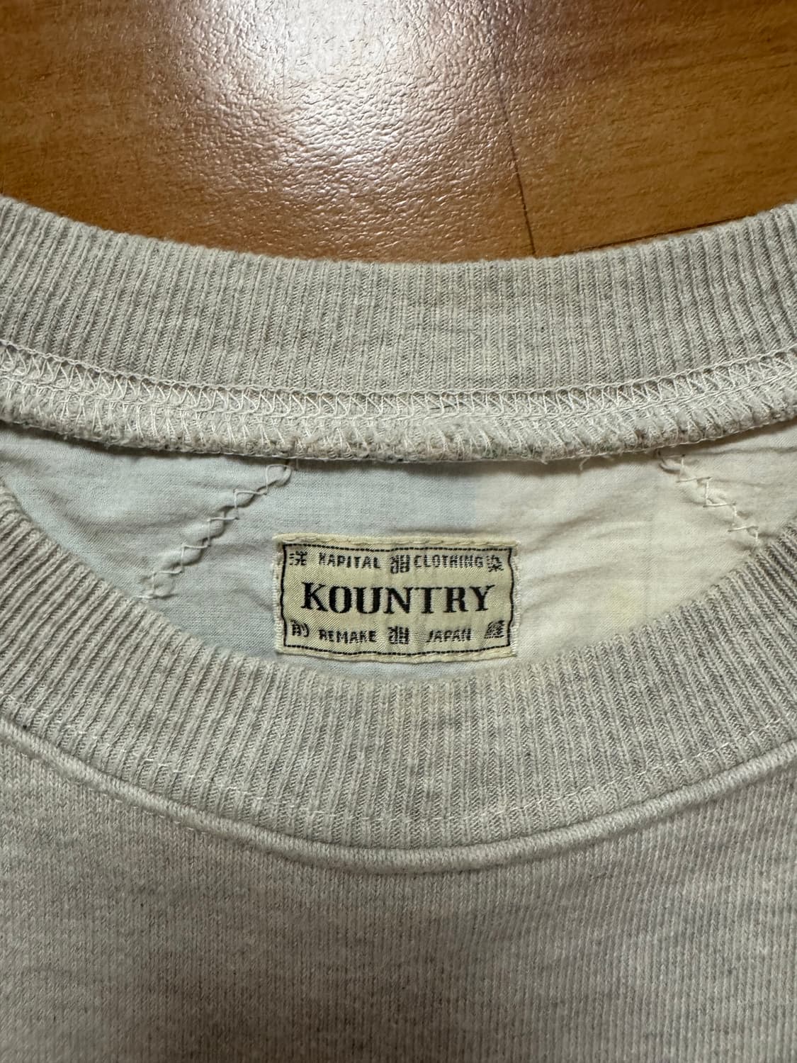 캐피탈(kapital)아메리칸 퀼트 투톤 스웻셔츠 상품이미지2