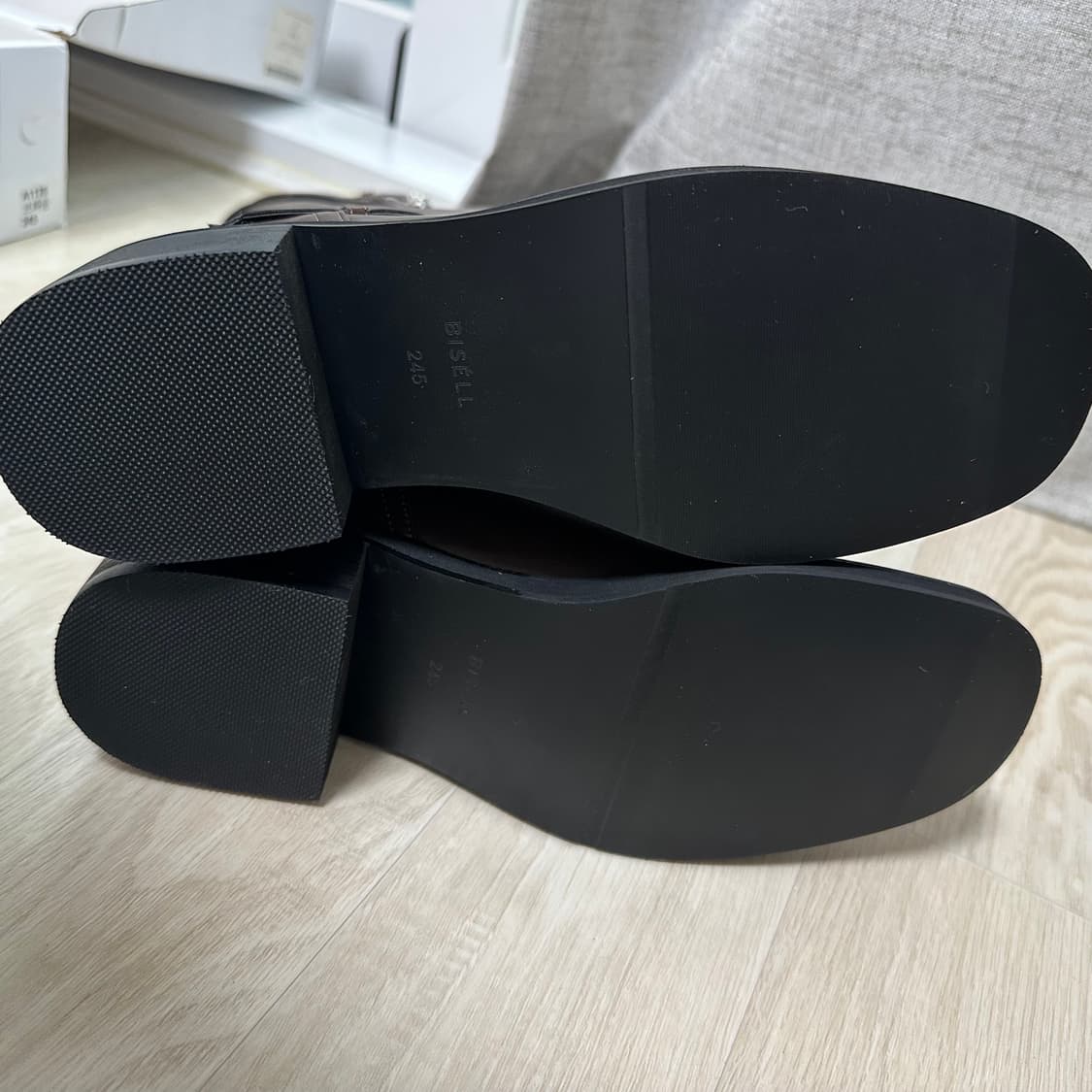 팜므뮤즈 사이드 버클 레더 롱부츠 브라운 245 새상품 상품이미지4