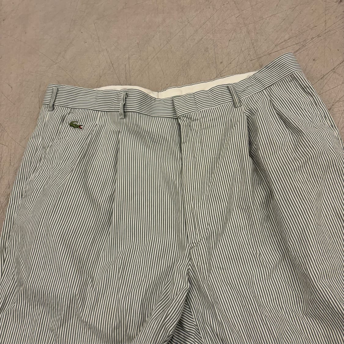 라코스테 스트라이프 스몰로고 코튼 팬츠 상품이미지2