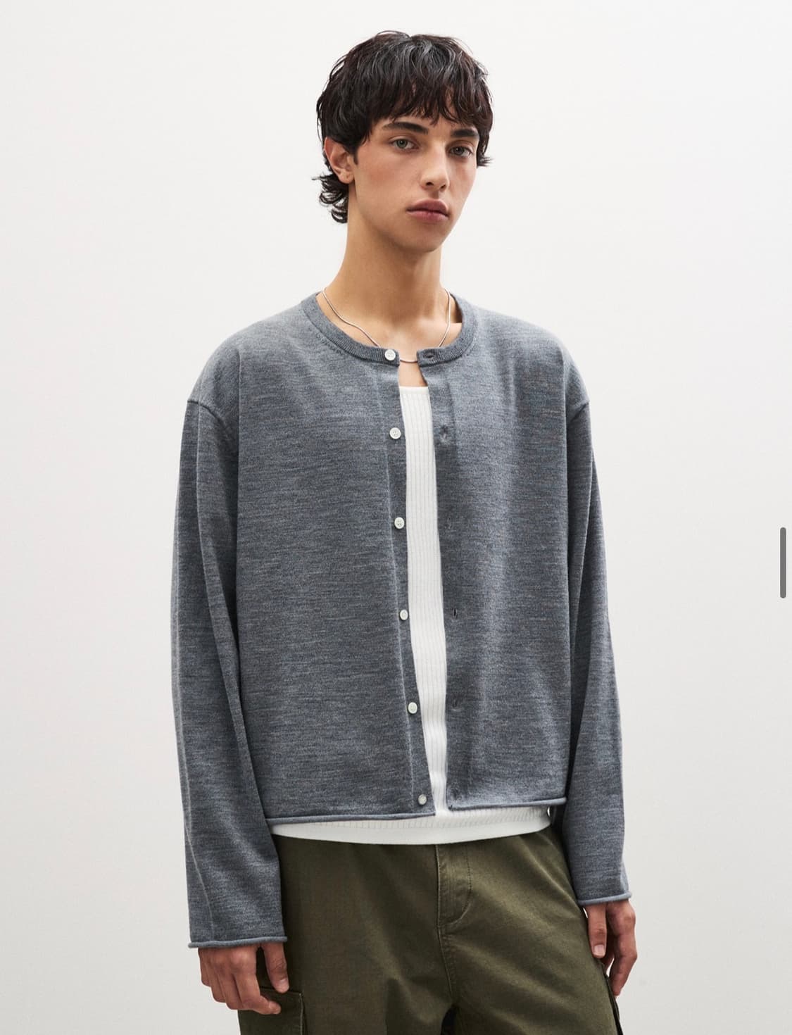 수아레 울 워셔블 크롭 가디건 (M)(컷오프) 상품이미지1