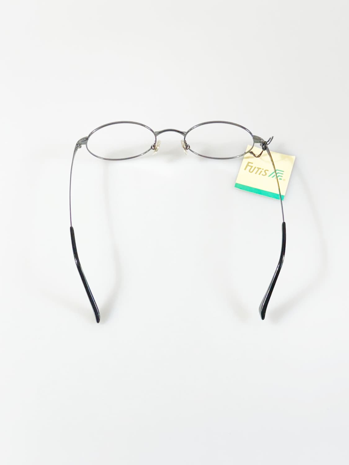 90s FUTIS 건메탈 슬림 오벌 프레임 빈티지 안경 상품이미지5