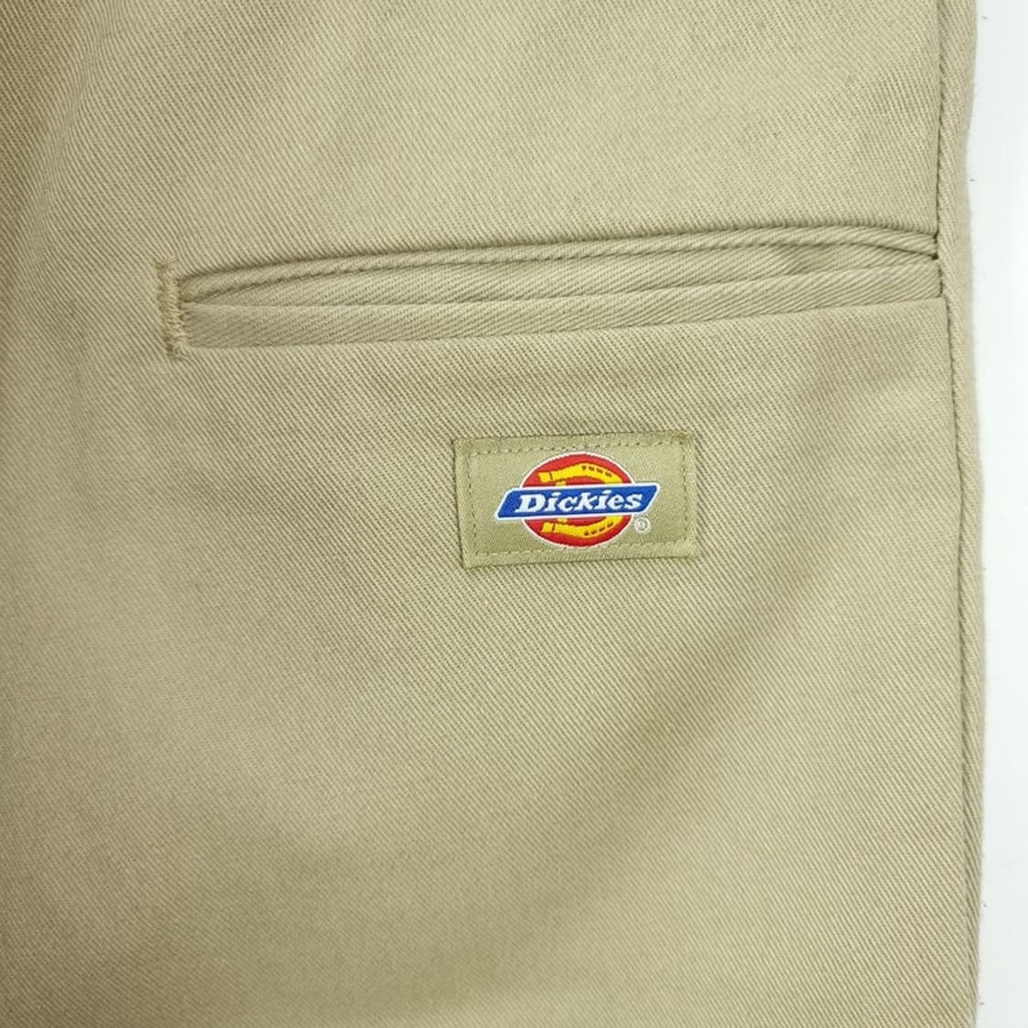 [디키즈] 로고 패치 더블니 와이드 워크 팬츠 베이지 M20064 상품이미지7