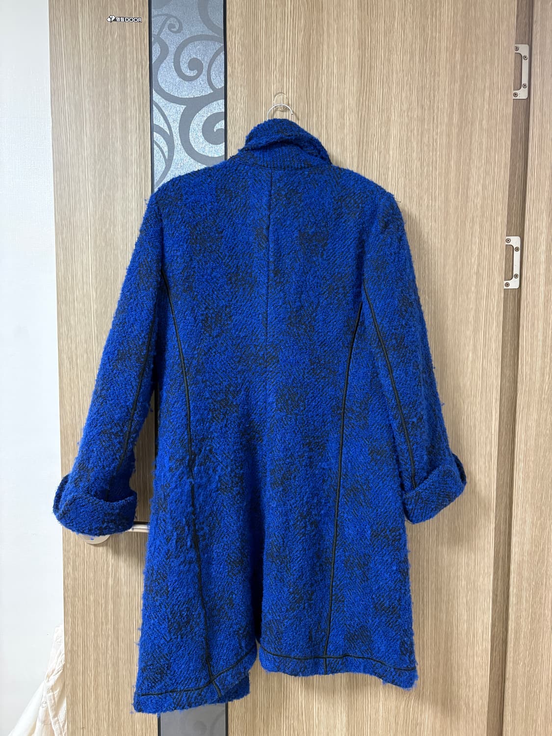Armani collezioni. Blue wool coat 상품이미지4