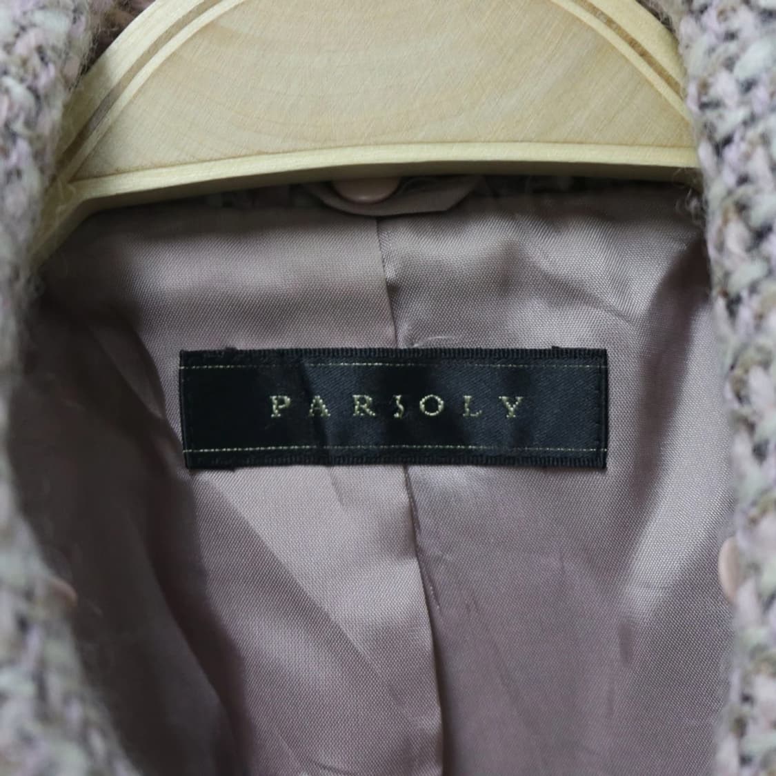 PARIOLY 트위드 투버튼 벨트 울 코트 62454 상품이미지9