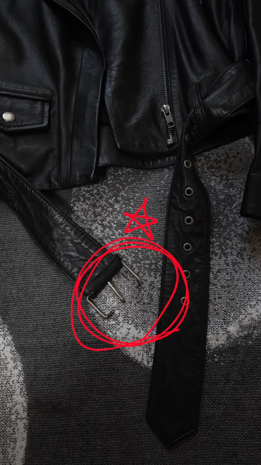 MUUBAA 무바 천연 램스킨 라이더자켓 55 (양가죽) 상품이미지7