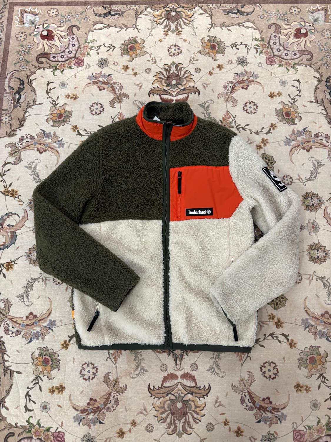 팀버랜드 멀티컬러 패치로고 플리스자켓 상품이미지1