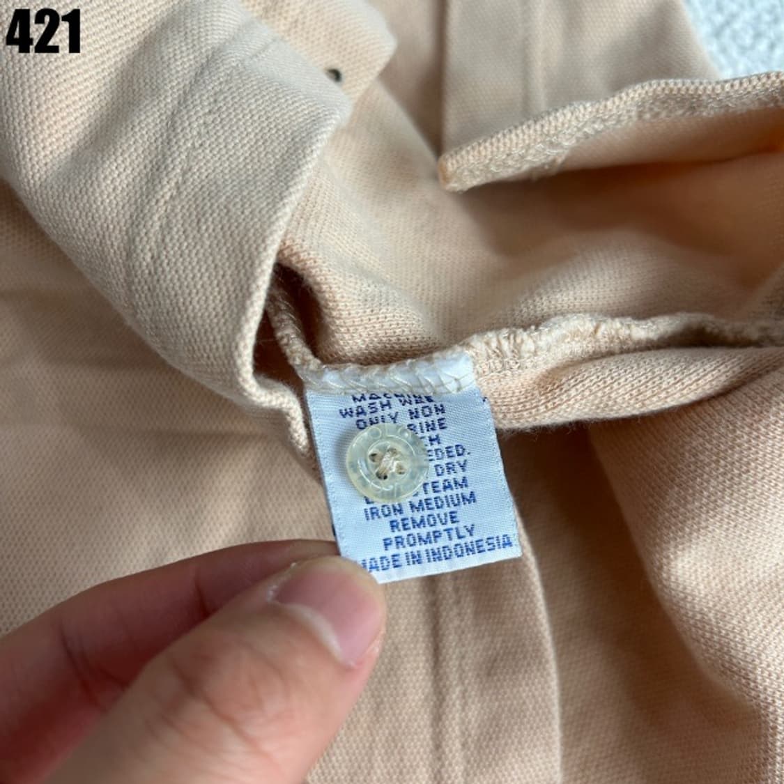 폴로 반팔 카라티 베이지  상품이미지3