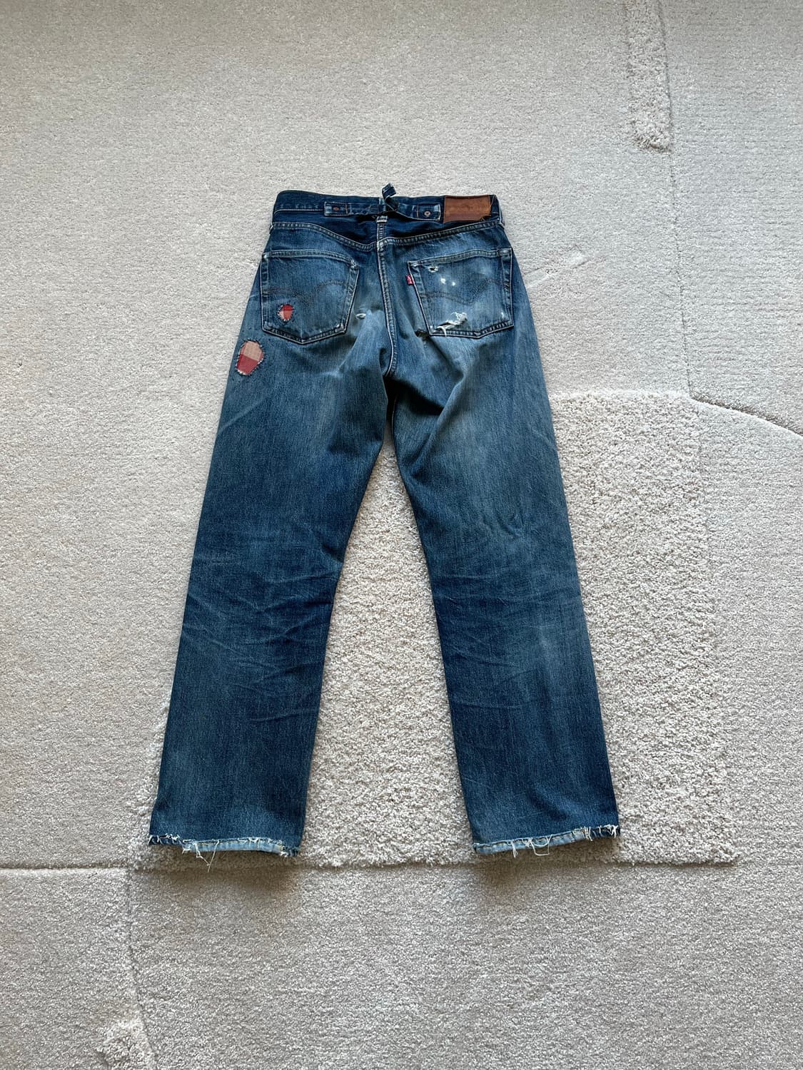 90s 리바이스 501 (555 USA)보로 패치워크 데님 (29-30) 상품이미지9