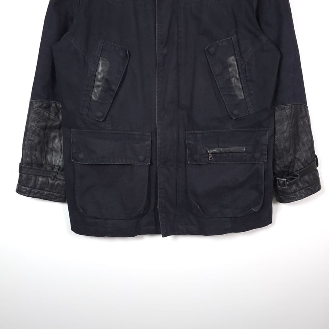 크리스찬 라크르와 00s 아카이브 양가죽 배색 패딩 자켓 95 상품이미지4