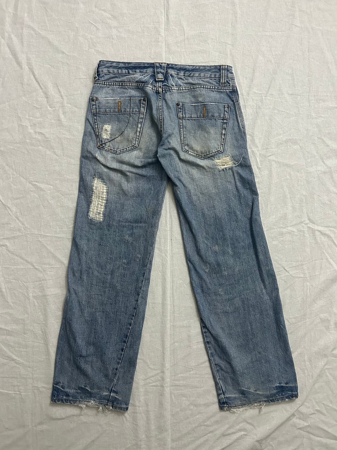 LB-03 빈티지 워싱 디스트레스드 데님 상품이미지3