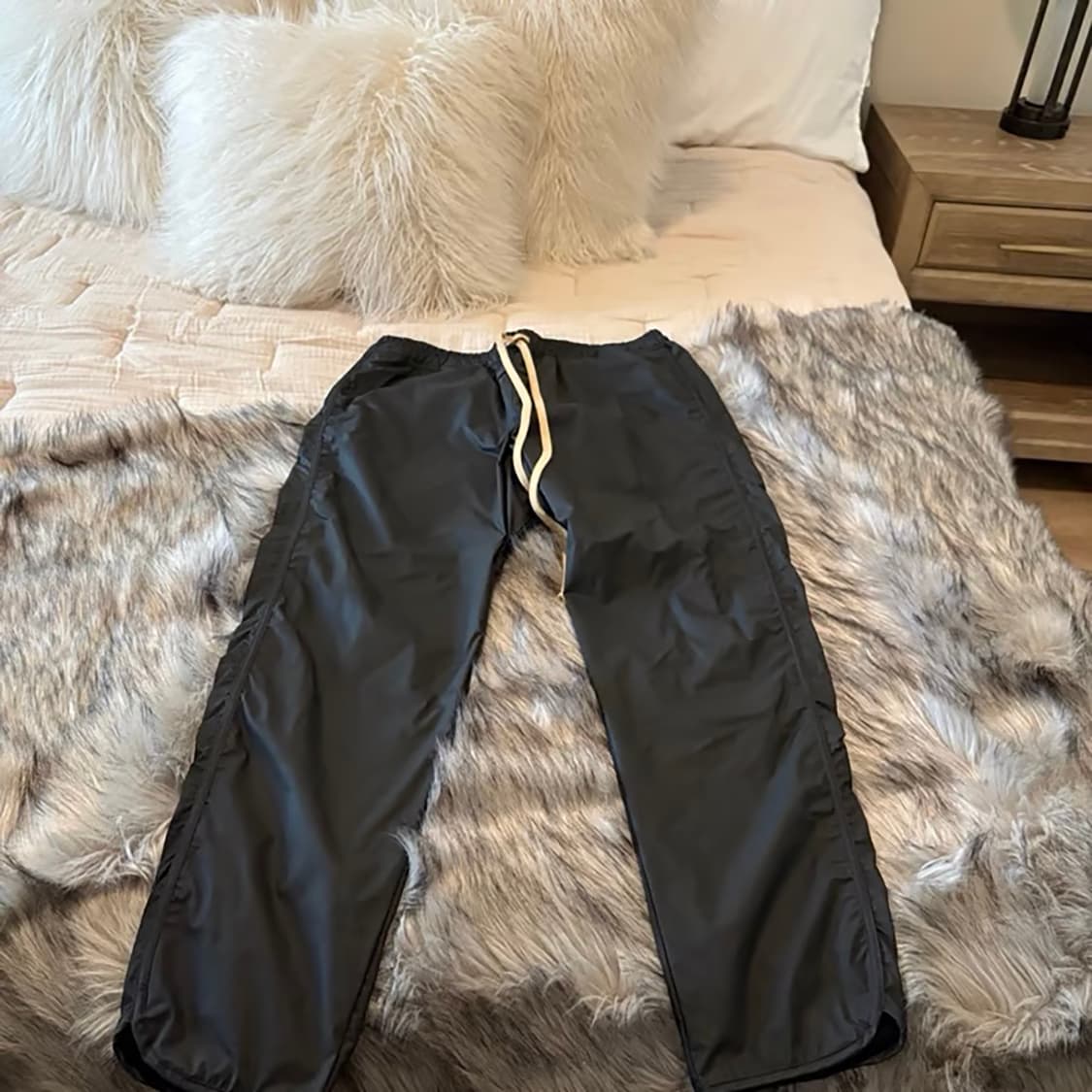 [S] 피어오브갓 7th 나일론 트랙 팬츠 - 매트블랙 상품이미지8