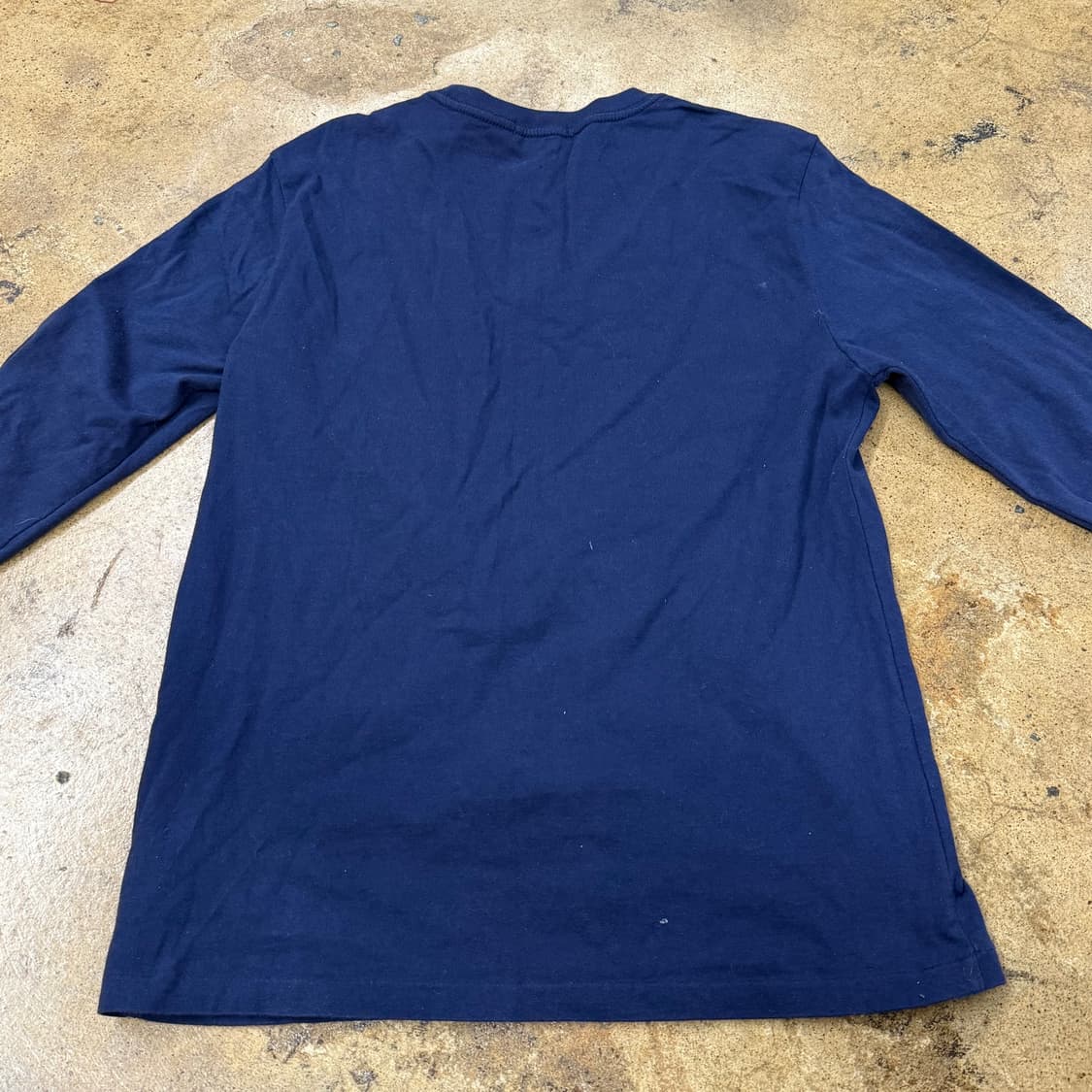 폴로 랄프로렌 네이비 옐로우 레터링 롱슬리브  상품이미지4