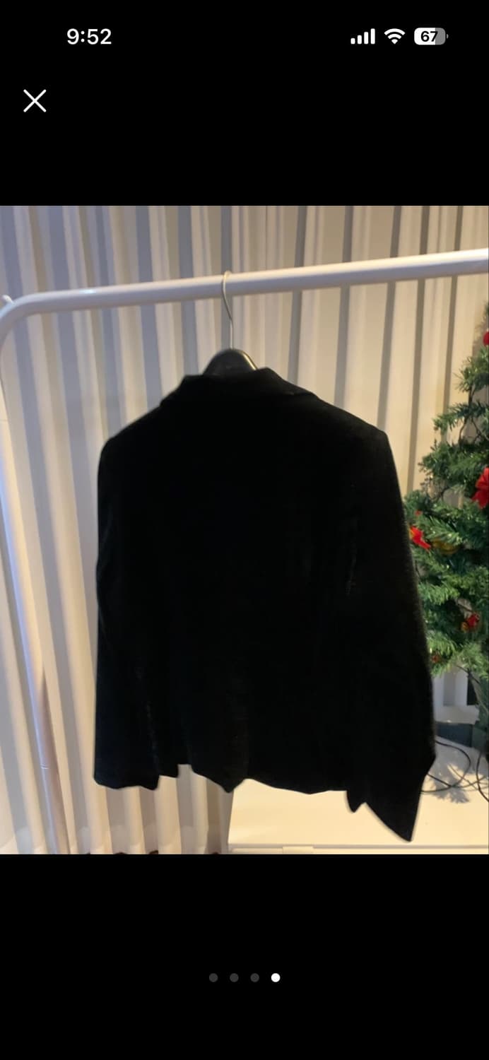 검정 벨벳 블레이저 상품이미지4