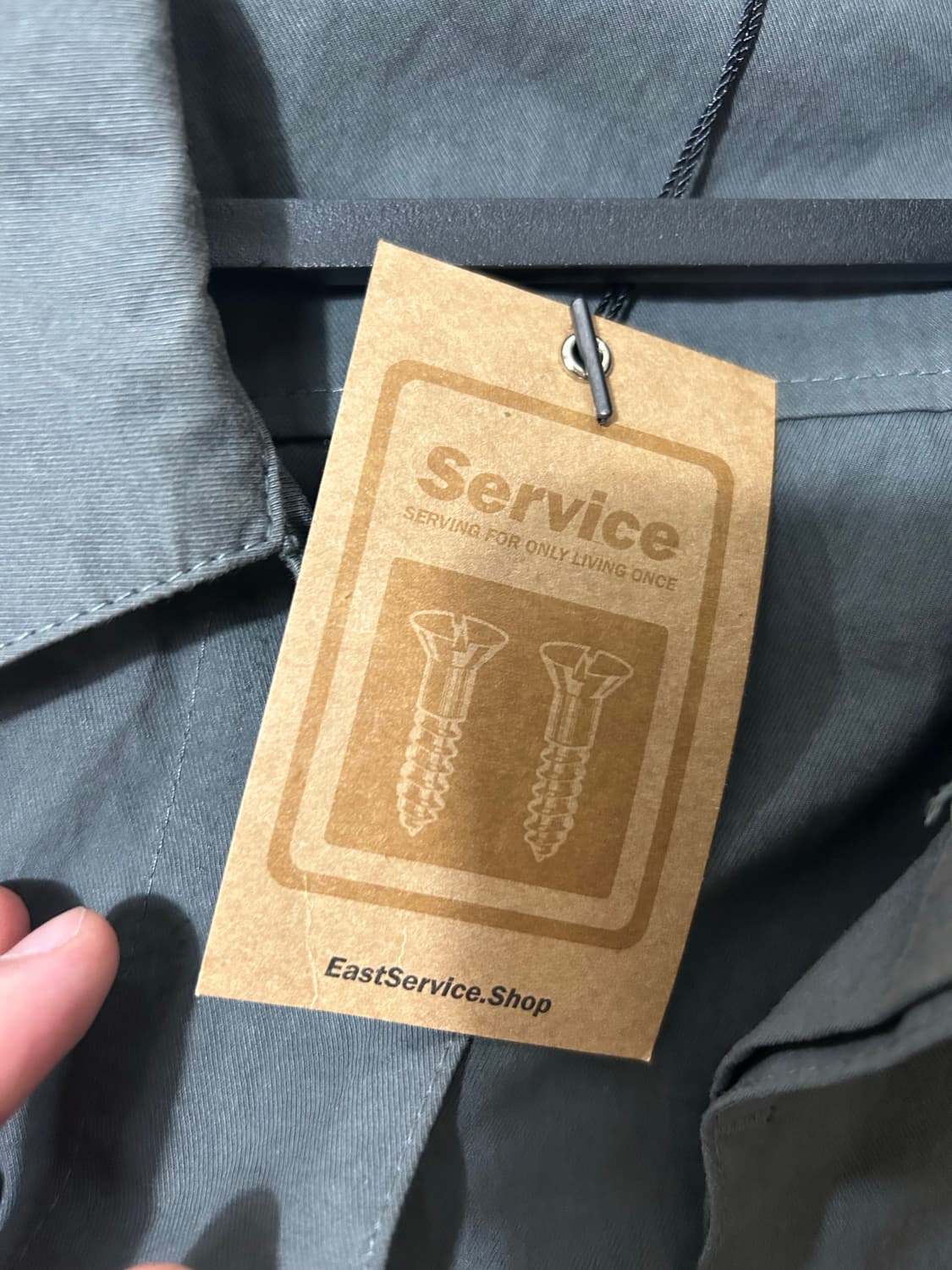 East Service shop 가드닝 포켓 셔츠 차콜(s) 상품이미지2