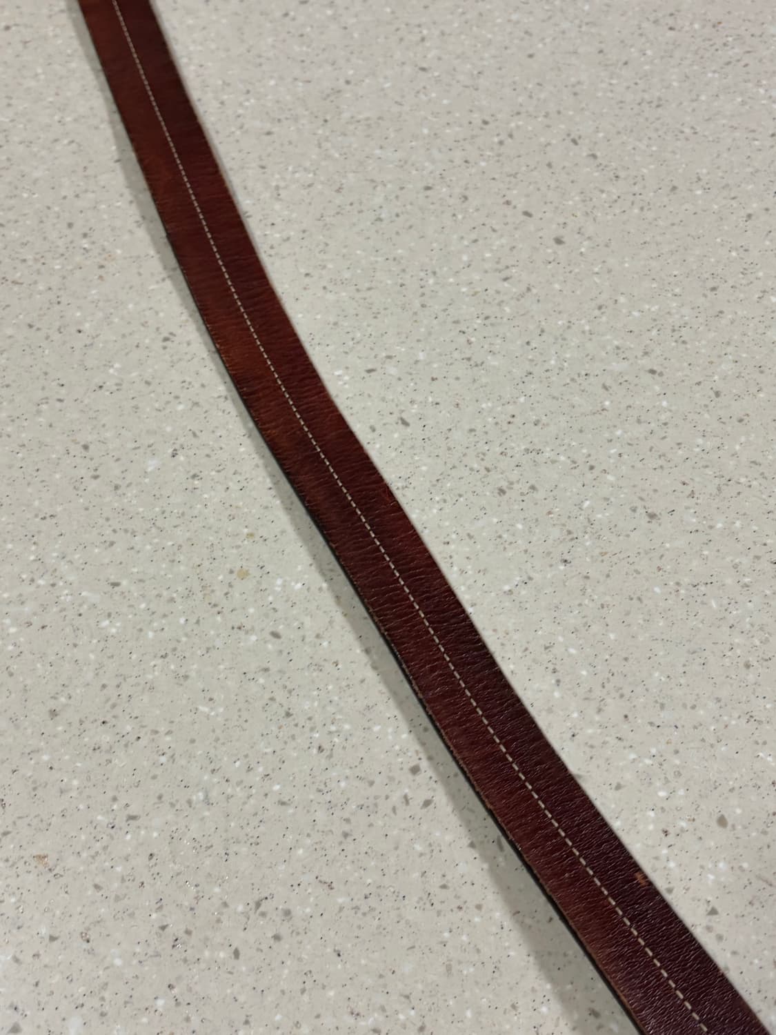 웨스턴 싱글핀 스티치 레더 벨트 상품이미지3